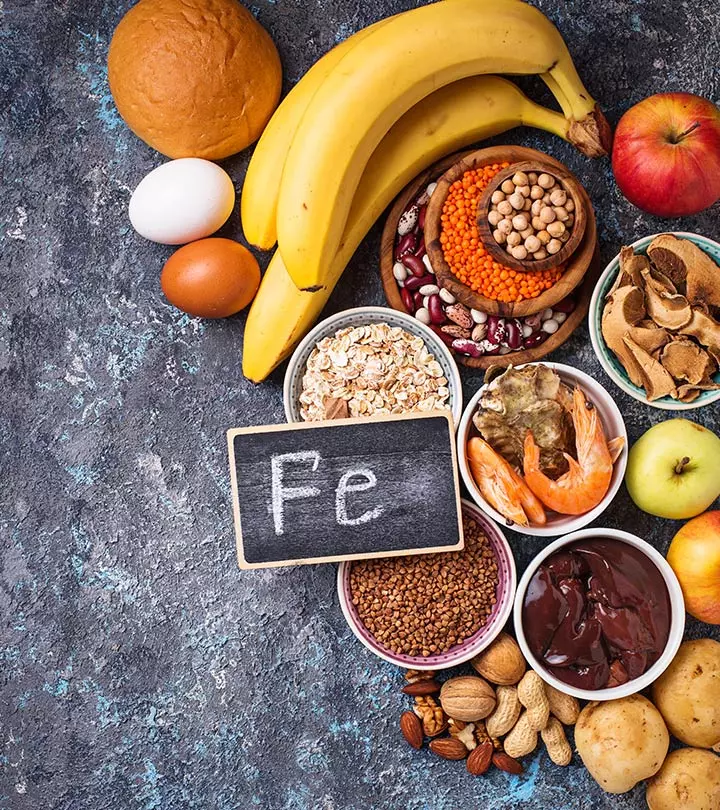 "Foods for iron deficiency and anemia"