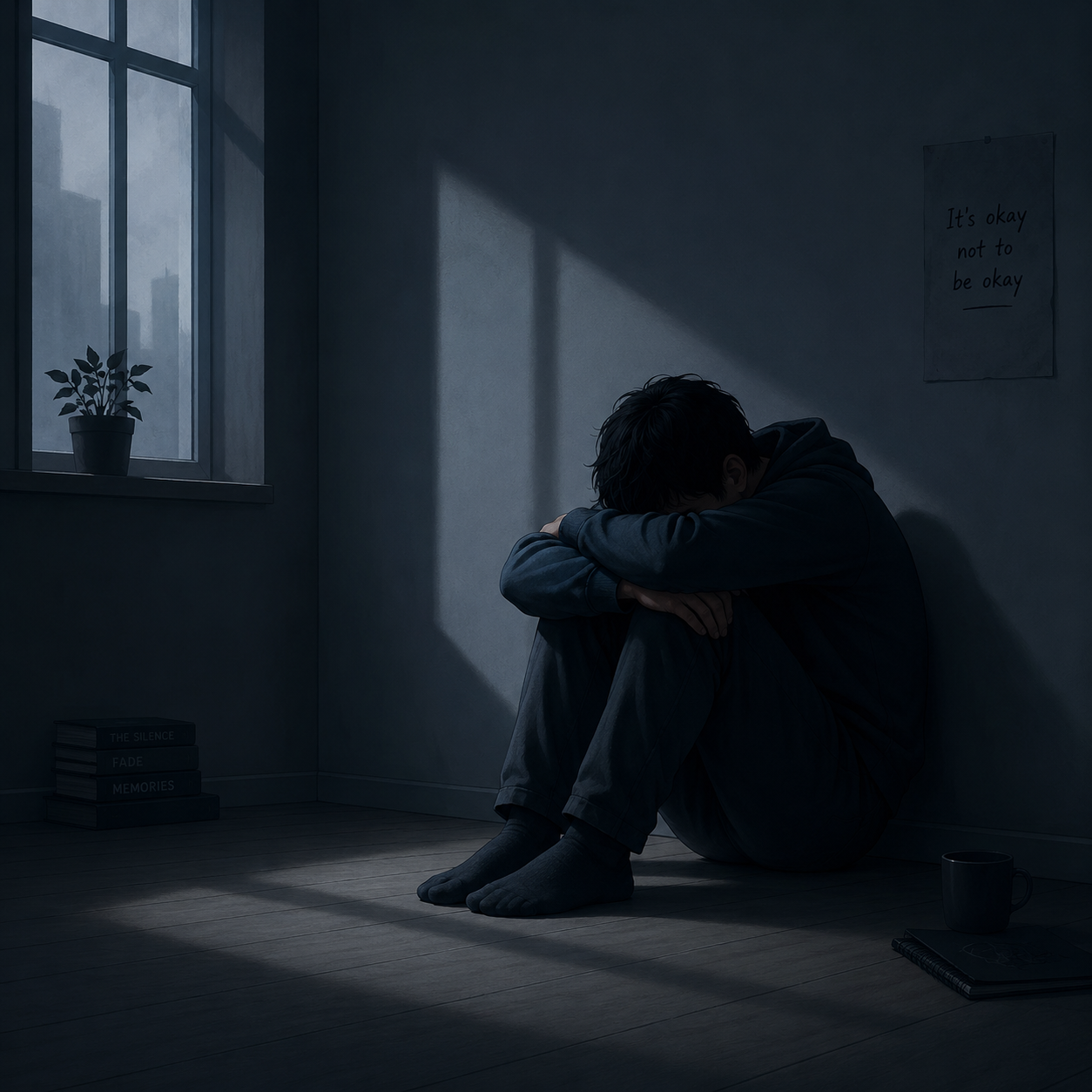آدم افسرده 