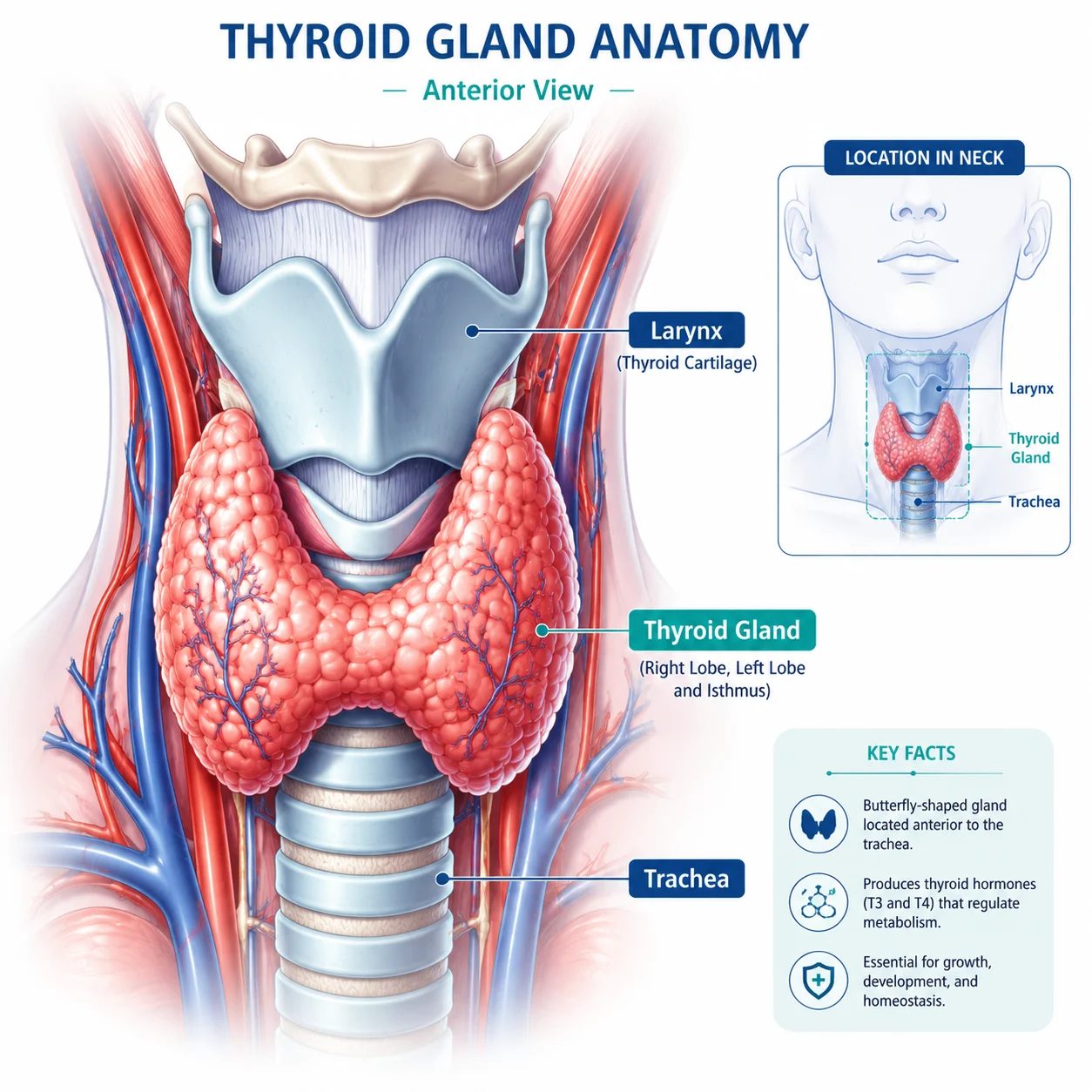 آزمایش تیروئید؛ تفسیر TSH، T3، T4 و معنی Euthyroid آزمایش تیروئید؛ تفسیر TSH، T3، T4 و معنی Euthyroid