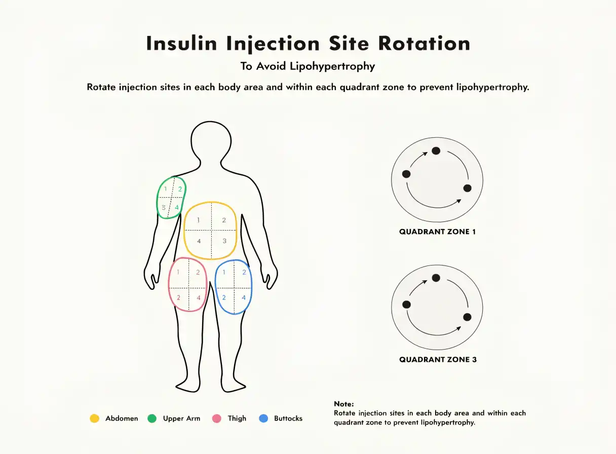 چرخش محل تزریق (Site Rotation)