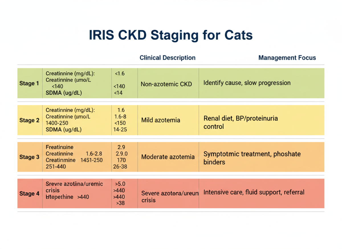 مراحل CKD بر اساس سیستم طبقه‌بندی IRIS