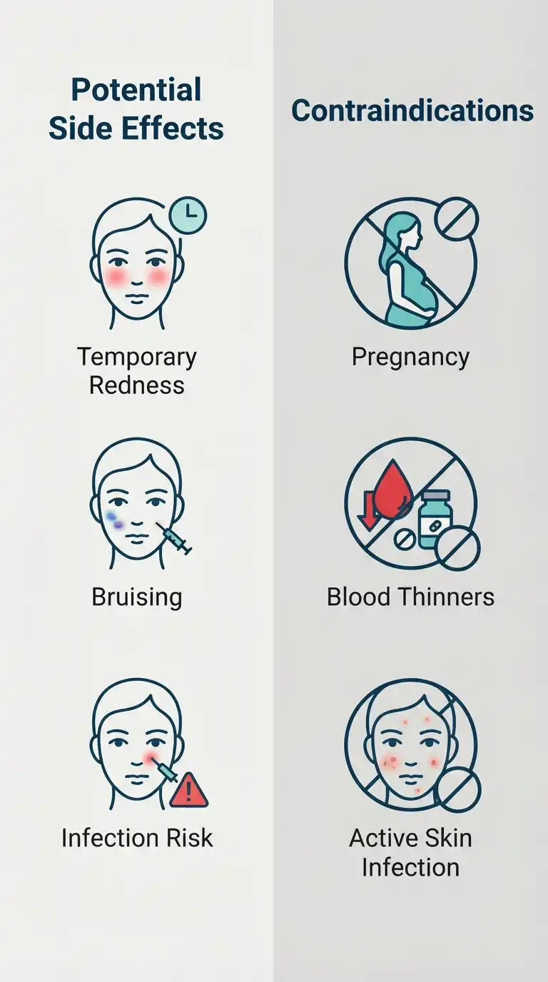 موارد منع مزونیدلینگ (Contraindications)