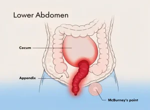آپاندیسیت (Appendicitis) چیست؛ علائم، پرچم‌های قرمز و درمان اورژانسی