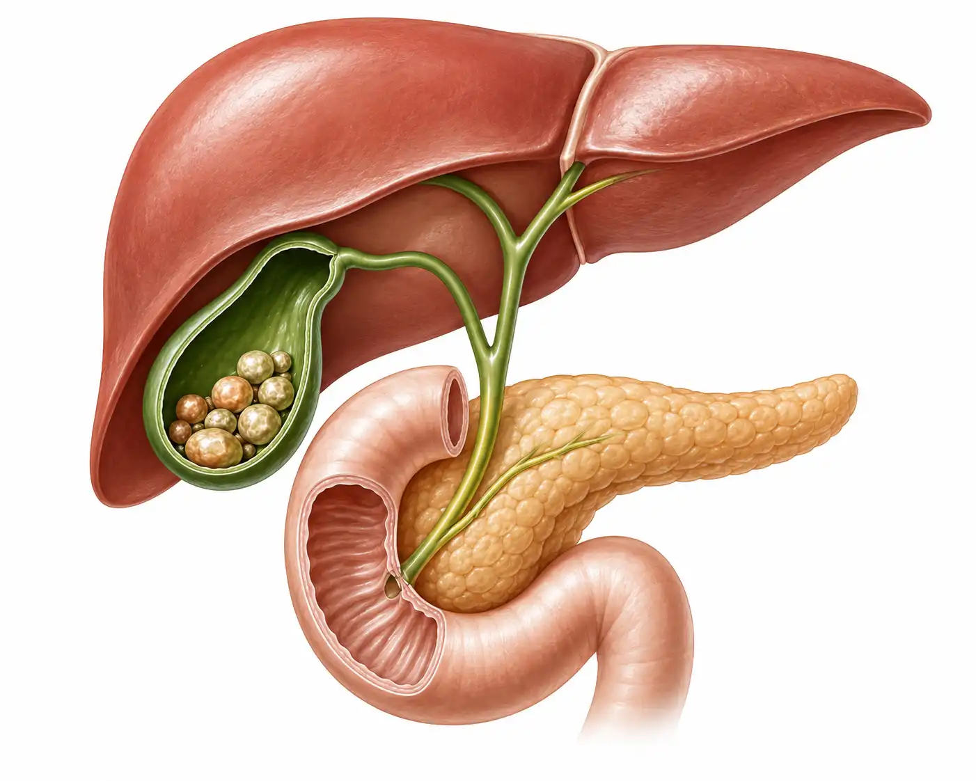 سنگ کیسه صفرا (Gallstones / Cholelithiasis)؛ علائم، عوامل خطر و درمان